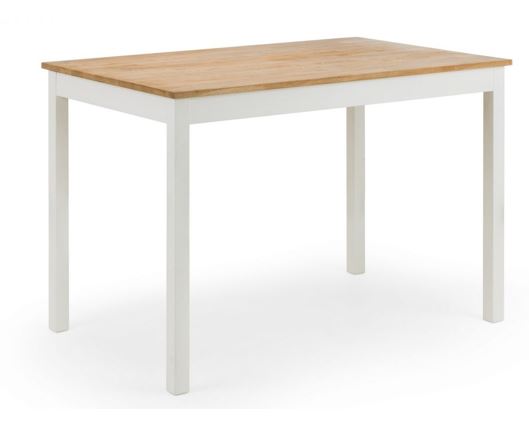 Cacey Rectangular Dining Table-White & Oak