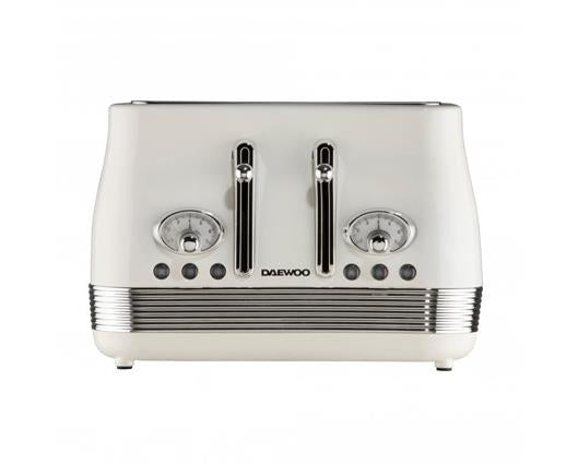 Daewoo Denver Kettle and Toaster Bundle - Buttermilk