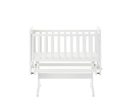 Gliding Crib and Mattress - White