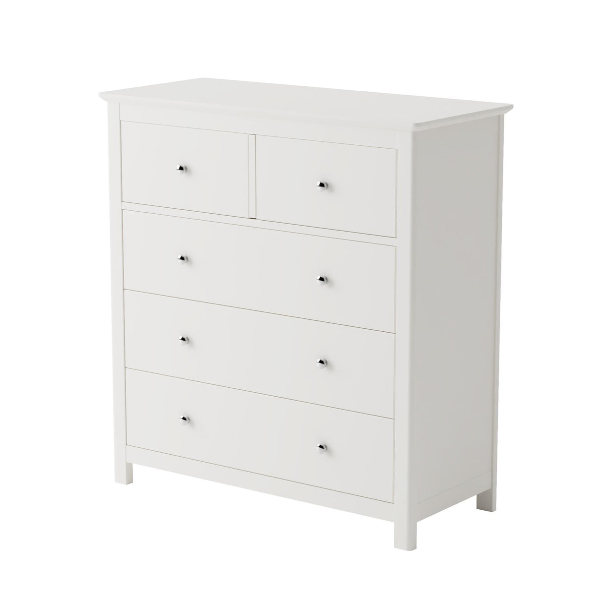 Nairn White 2+3 drawer chest of drawers