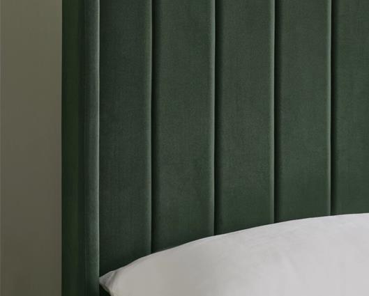 Leila Dual Storage Door Bed Bottle Green - King