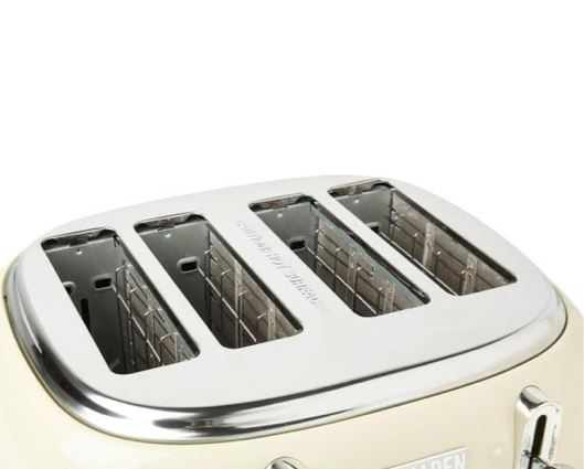 Haden Highclere 4 Slice Toaster Cream