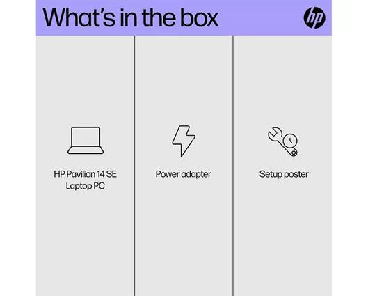 HP Pavilion SE 14-ep0530sa 14" Laptop - Intel® Core™ i3, 128 GB UFS, Natural Silver