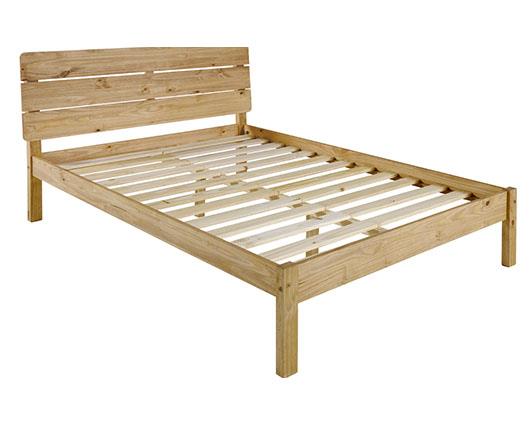 RONAN 4'6" BED - WAXED PINE