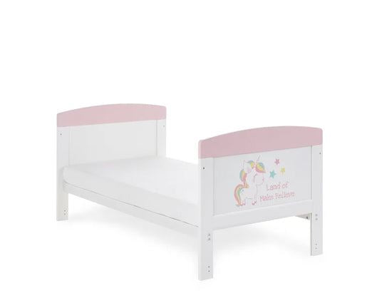 Grace Inspire Cot Bed + Fibre Mattress - Unicorn