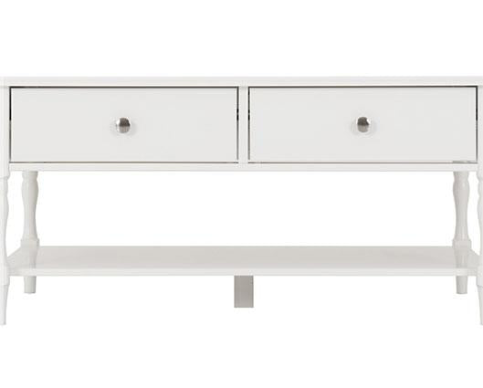 STRATFORD 2 DRAWER COFFEE TABLE - WHITE