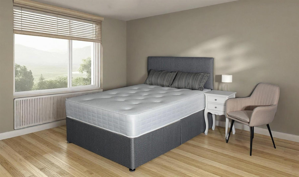 Mister Mattress Memory Ortho Divan Set With Headboard - Double