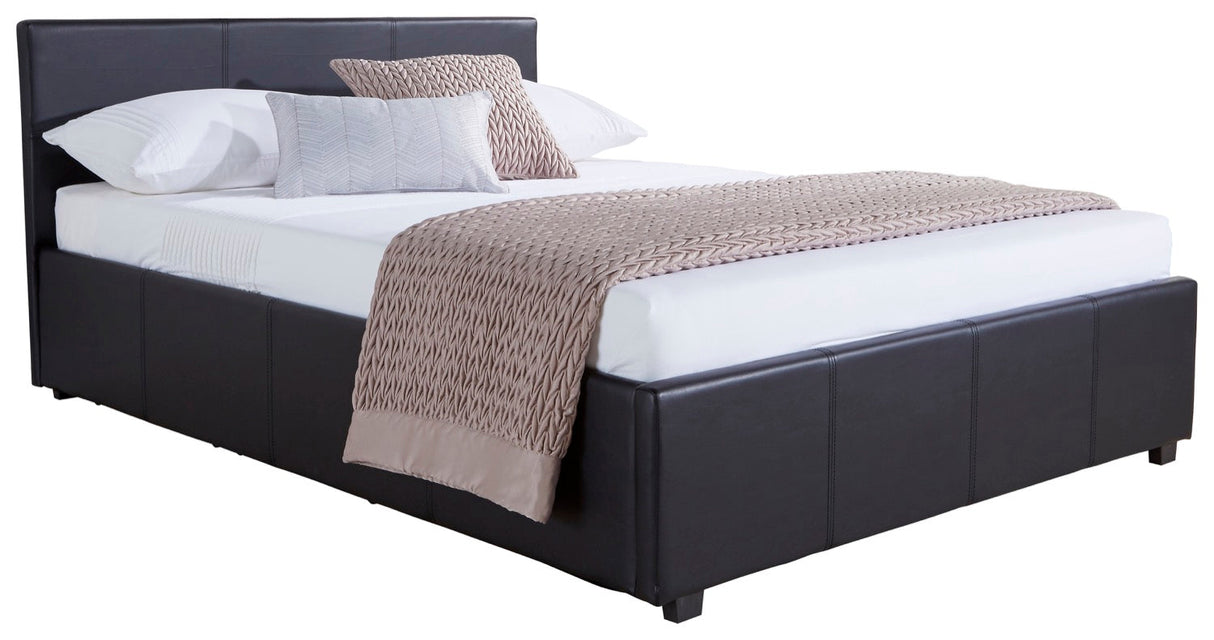Serena Side Lift Ottoman King Bed - Black