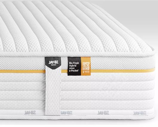 Jay-Be Bio Fresh Hybrid 2000 e-Pocket Eco-Friendly Mattress - Double