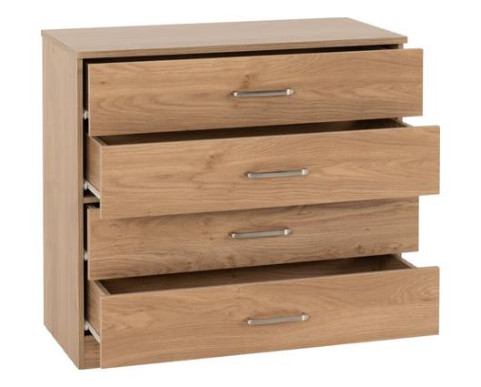 DAKOTA 3 DOOR WARDROBE BEDROOM SET - OAK EFFECT