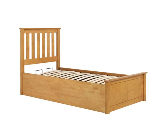Phoenix Single Ottoman Bed - Oak