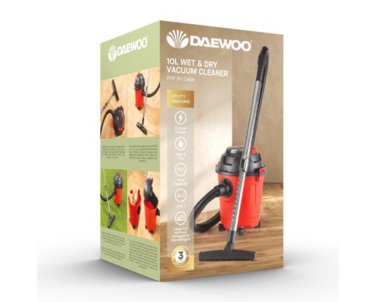Daewoo 10L WET AND DRY VACUUM - RED