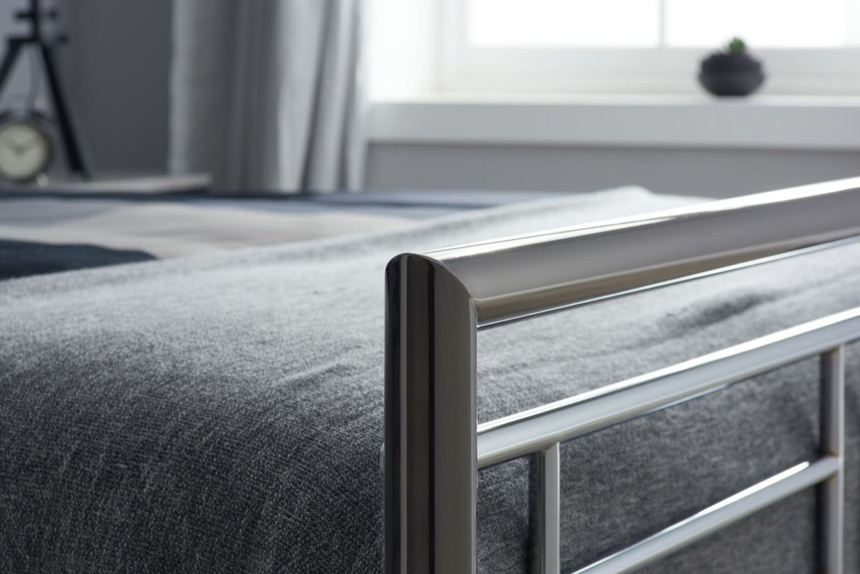 Montana Double Bed - Silver