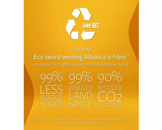 Jay-Be Bio Fresh Hybrid 2000 e-Pocket Eco-Friendly Mattress - Double