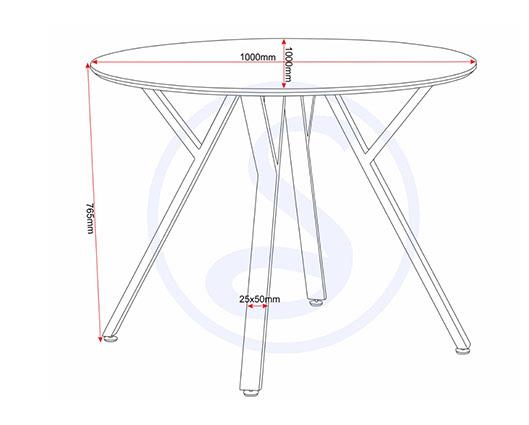 ATHENS ROUND & AVERY DINING SET (X4 CHAIRS) - CONCRETE/EMERALD GREEN VELVET