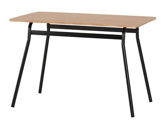 WARREN 1+4 DINING SET - RUSSET OAK EFFECT/BLACK