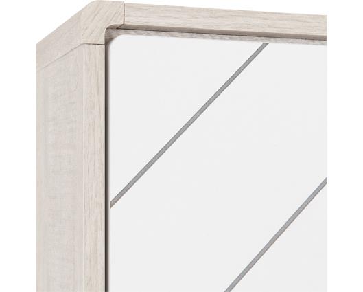 DIXIE 2 DOOR WARDROBE - DUSTY GREY/WHITE