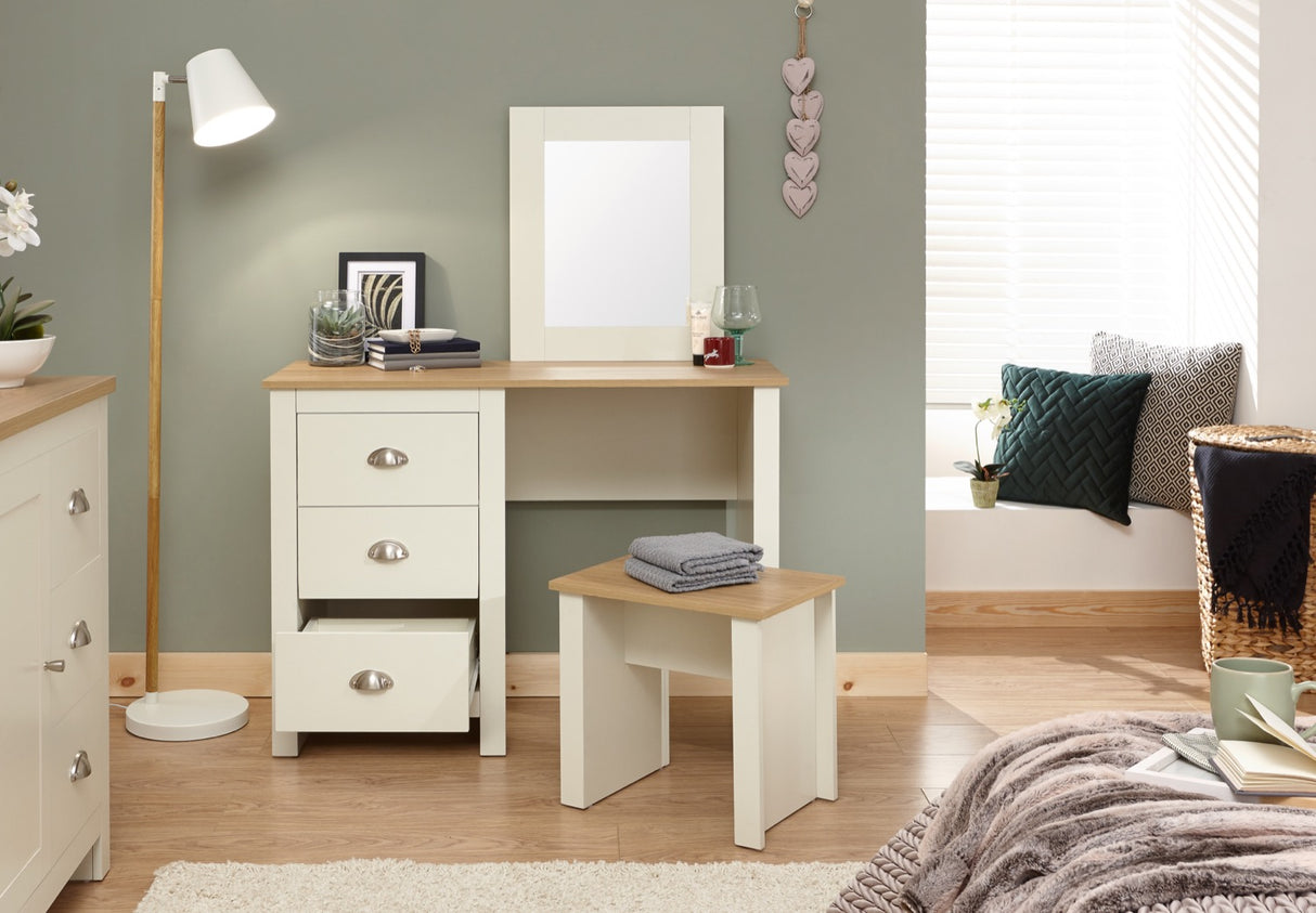 Lancaster Dressing Table Set- Cream