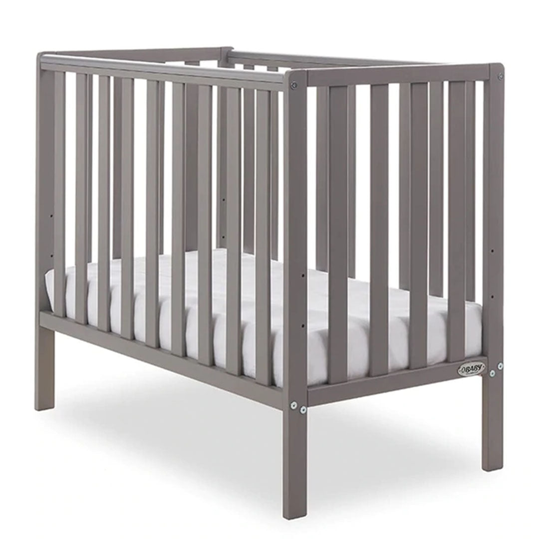 Space Saver Cot, Under Drawer & Eco Plus Foam Mattress-Taupe Grey