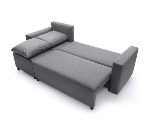 Otto Left Hand Facing Corner Sofa - Dark Grey