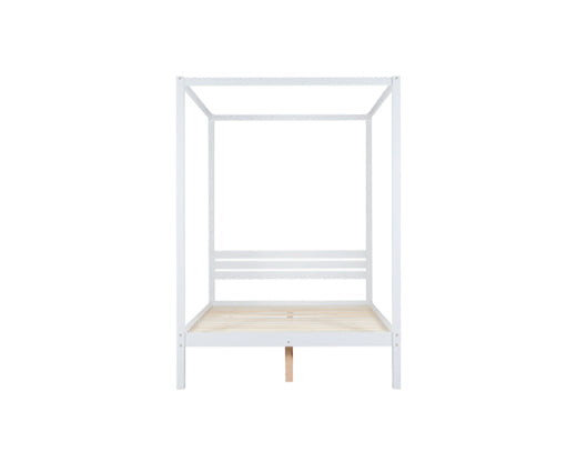 Mercia Four Poster King Bed - White