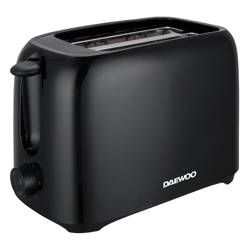 Daewoo Essentials 2 Slice Toaster Black