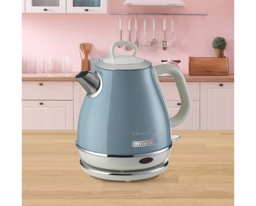 Ariete 1 Litre Retro Style Cordless Jug Kettle - Blue
