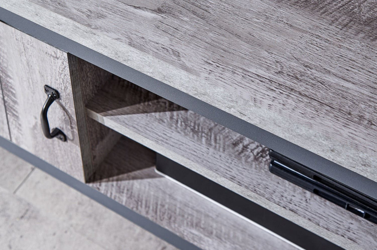 Baxter 2 Drawer TV Unit-Grey