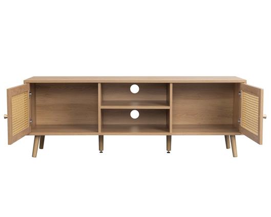 Croxley Rattan Large TV Unit - Oak
