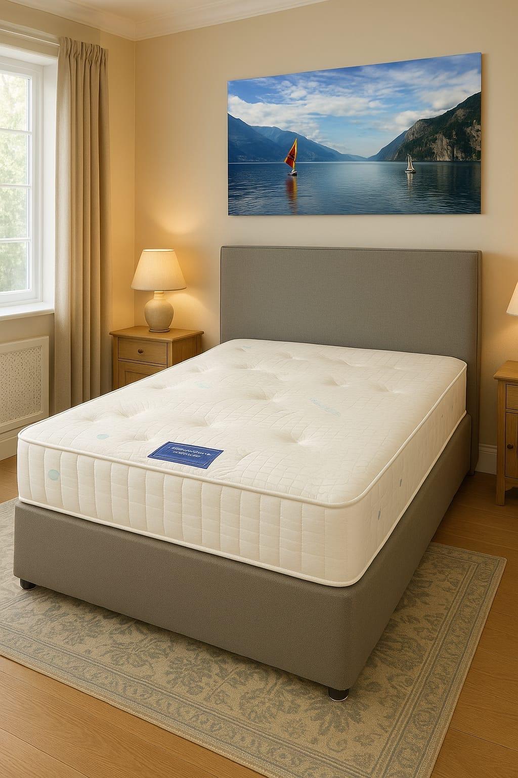 Mister Mattress Memory Ortho Divan Set With Headboard - Double