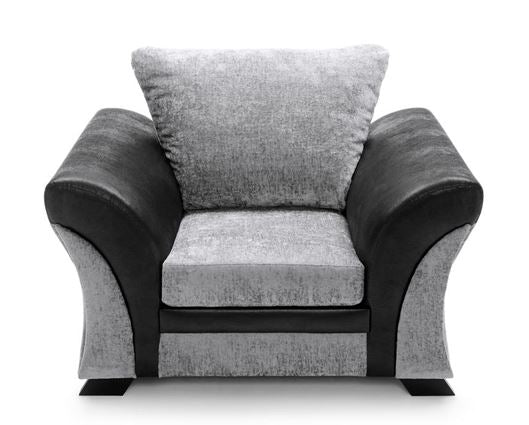 Francisco Armchair - Black & Charcoal