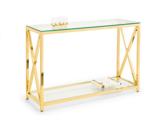 Madison Console Table - Gold