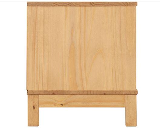 CORONA RATTAN 1 DOOR 1 DRAWER TV UNIT - DISTRESSED WAX PINE/RATTAN EFFECT