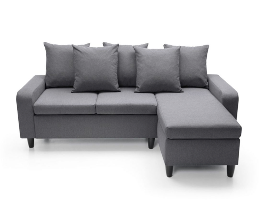 Noah Right Hand Facing Corner Sofa - Dark Grey