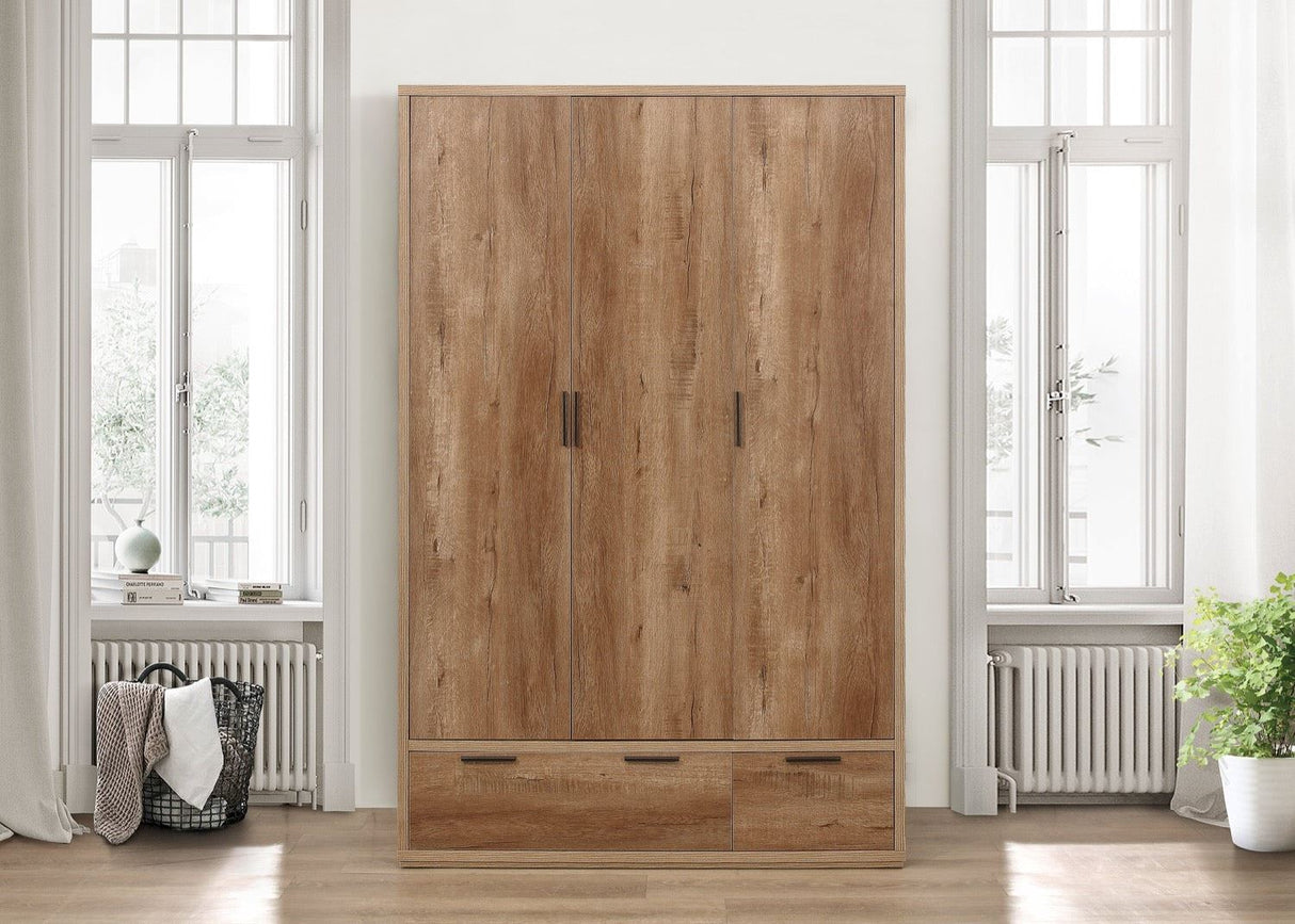 Sullivan 3 Door 2 Drawer Wardrobe