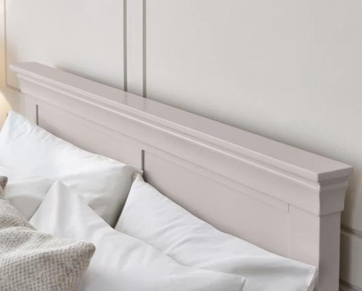 Clermont Bed Light Grey - King