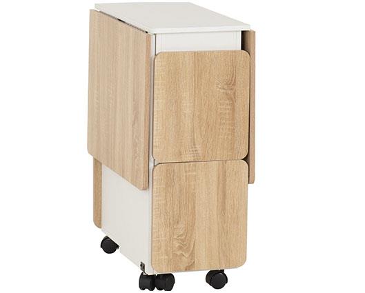 SEYMORE STOWAWAY DINING SET - OAK EFFECT/WHITE