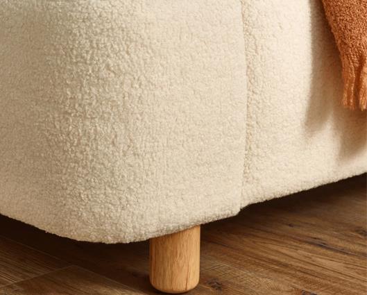 Oberon Boucle Bed Cream - King