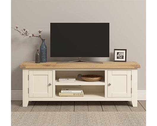 WINDSOR STRAIGHT TV UNIT - NATURAL OAK