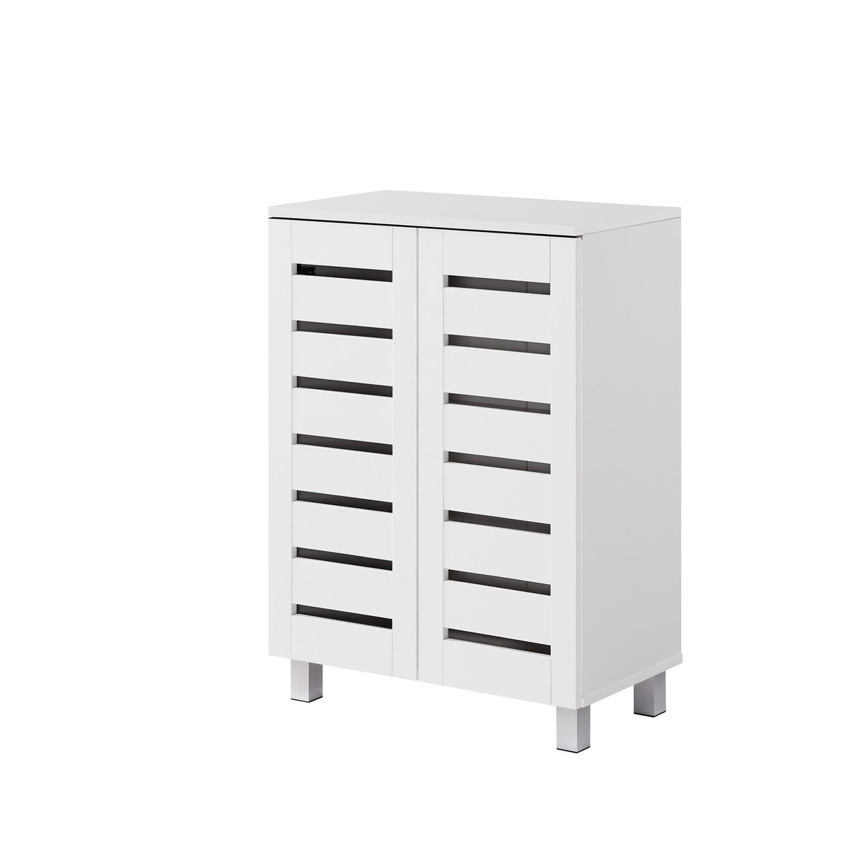 Euston 2 Door Shoe Cabinet - White