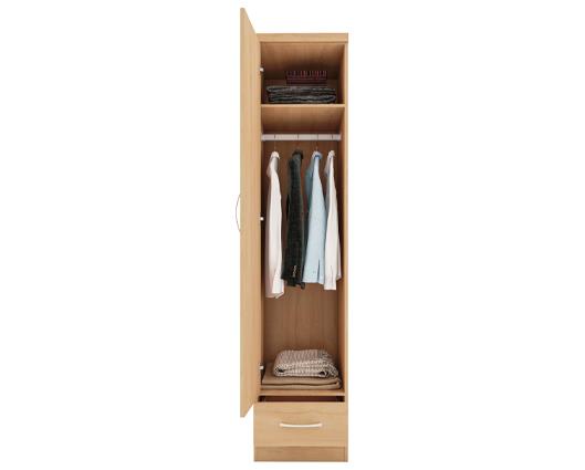 NEVADA 1 DOOR 1 DRAWER WARDROBE - SONOMA OAK EFFECT
