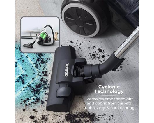 Tower TXP10 1.5 Litre Cylinder Vacuum Cleaner