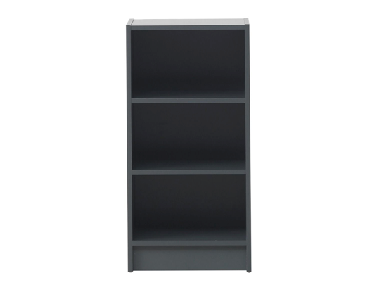 Traditional Small Narrow Bookcase-Dark Grey