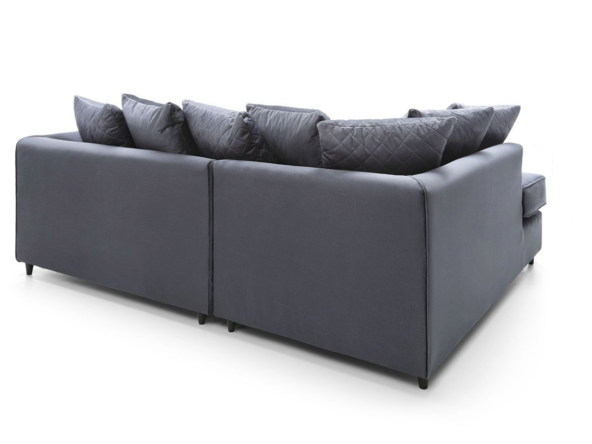 Chevelle Left Hand Facing Corner Sofa - Dark Grey