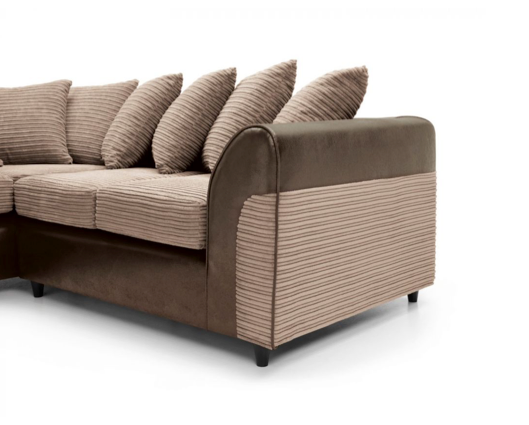 Harley Left Hand Facing Corner Sofa - Brown