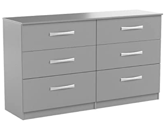 Larz 6 Drawer Chest-Grey