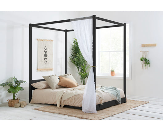 Daniel Four Poster King Bed - Black