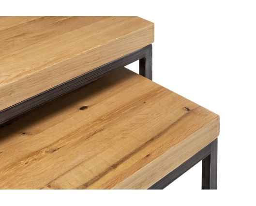 Theodore Oak Nesting Lamp Tables