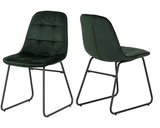 HAMILTON & LUKAS MEDIUM DINING SET (X4 CHAIRS) - MEDIUM OAK EFFECT/EMERALD GREEN VELVET
