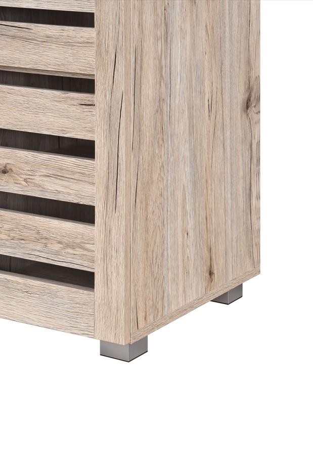 Euston 3 Door Shoe Cabinet - Sanremo Oak